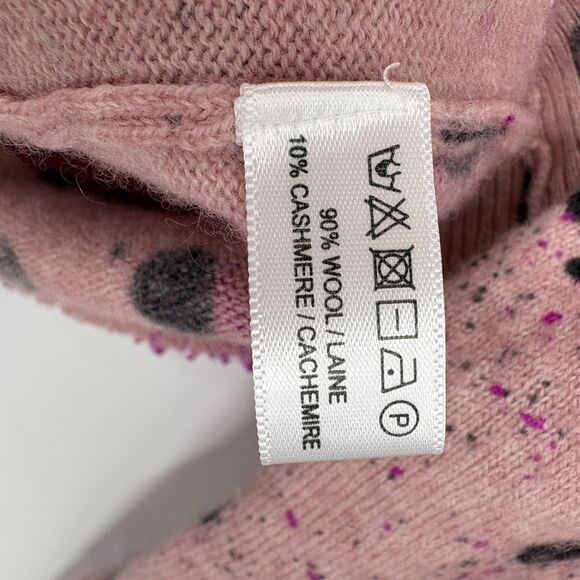 Lisa Todd Splatter Wool & Cashmere-Blend Sweater in Primrose, Size Medium - Picture 12 of 12